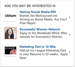 Linkedin advertising